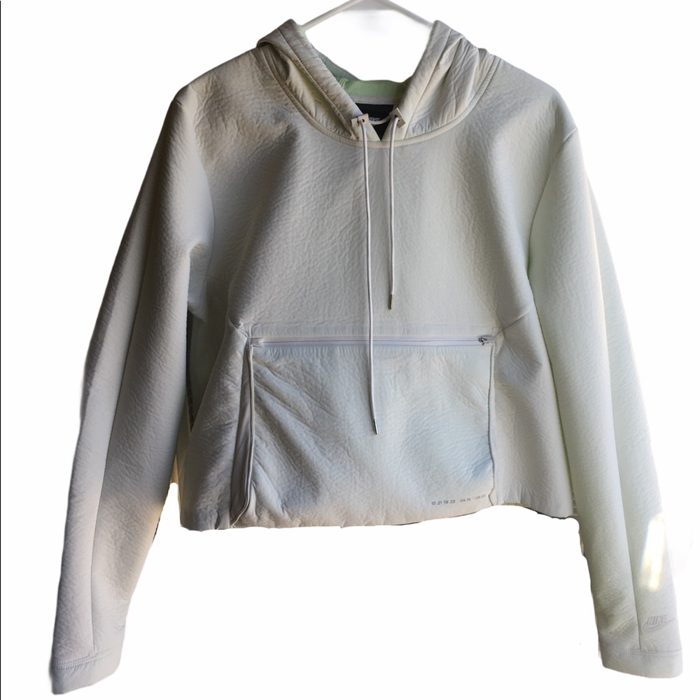 Mint green Nike crop hoodie